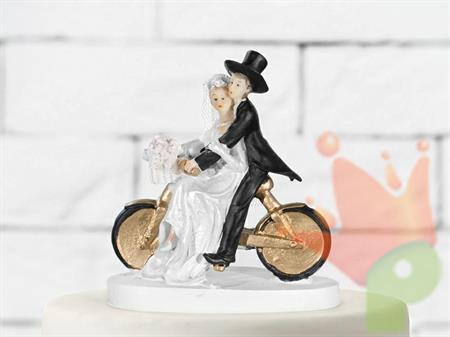 CAKE TOPPER SPOSI SU BICI 13CM