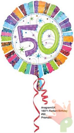 PALLONCINO MYLAR 18INCH BIRTHDAY 50 PRIS