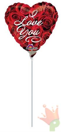 PALLONCINO MINISHAPE LOVE YOU ROSES