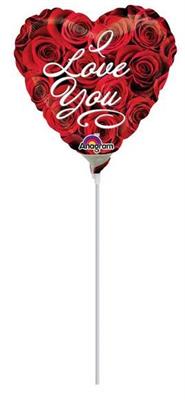 PALLONCINO MINISHAPE LOVE YOU ROSES