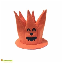 CAPPELLO FELTRO HALLOWEEN ARANCIONE ZUCCA HORROR ADULTI