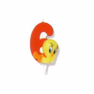 CANDELINA NUMERO 6 TWEETY