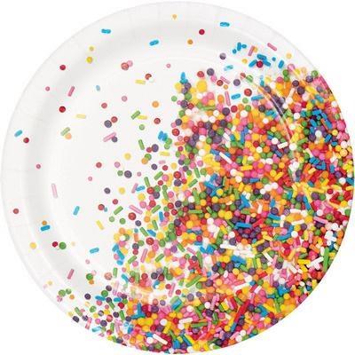 PIATTO 18CM SPRINKLES 8PZ