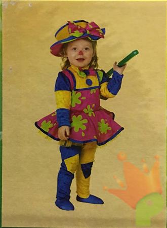 COSTUME CLOWNCINA SBRODOLINA TG 1 ANNI 51140