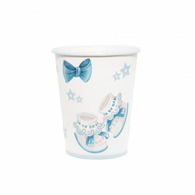 BICCHIERI 266ML BABY CELESTE 8PZ