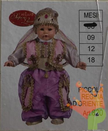 COSTUME PICCOLA REGINA D'ORINTE TG. 6 MESI