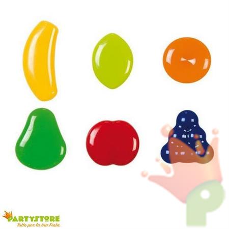 MAGNETI A FORMA DI FRUTTA 6PZ CALAMITE COLORATE TESCOMA