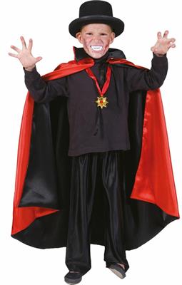 COSTUME MANTELLO DRACULA ROSSO/NERO TG. 164