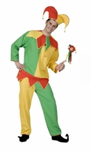 COSTUME GIULLARE UOMO ADULTO TAGLIA 56 58