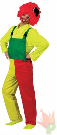 COSTUME SALOPETTE GIALLO-VERDE-ROSSA TG. S COD 603032