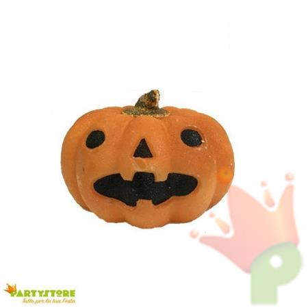 CANDELA  A FORMA DI ZUCCA DIAMETRO 16 CM DECORAZIONI HALLOWEEN