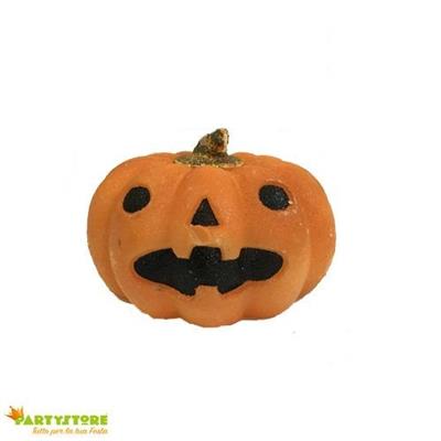 CANDELA  A FORMA DI ZUCCA DIAMETRO 16 CM DECORAZIONI HALLOWEEN