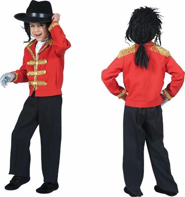 COSTUME GIACCA RE DEL POP BAMBINO 5-6 ANNI