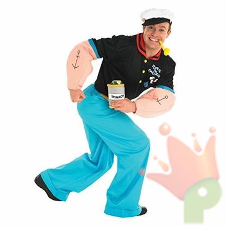 COSTUME POPEYE BRACCIO DI FERRO ADULTO  TAGLIA XL