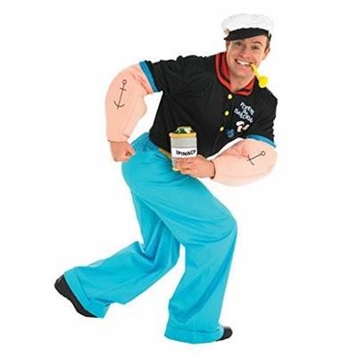 COSTUME POPEYE BRACCIO DI FERRO ADULTO  TAGLIA XL