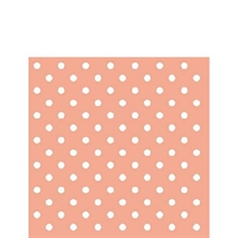 TOVAGLIOLI 25X25 DOTS PEACH 20PZ