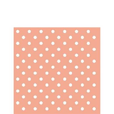 TOVAGLIOLI 25X25 DOTS PEACH 20PZ