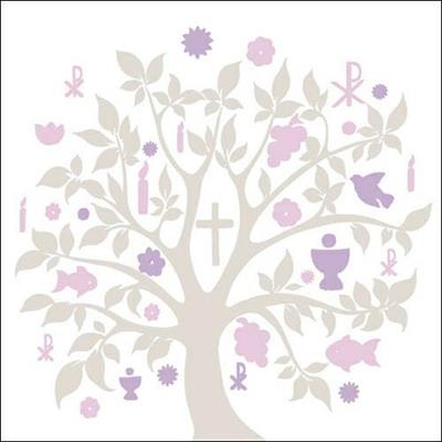 TOVAGLIOLI 33X33 COMMUNION SYMBOLS TAUPE 20PZ