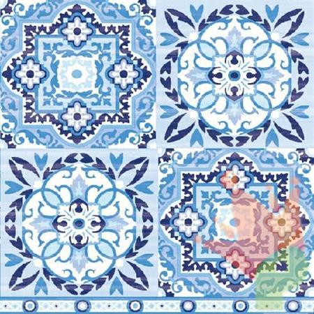 TOVAGLIOLI 33X33 TILES BLUE 20PZ