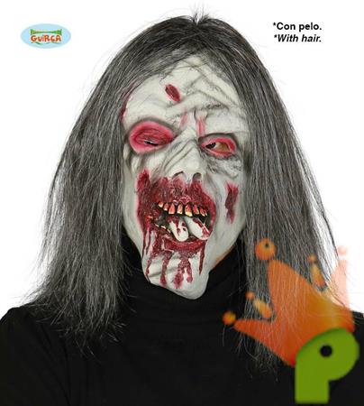 MASCHERA ZOMBIE CON CAPELLI