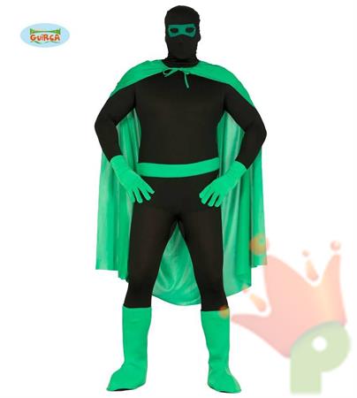 COSTUME SUPEREROE VERDE ADULTO TAGLIA UNICA