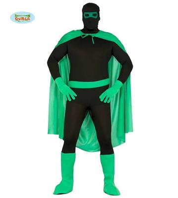 COSTUME SUPEREROE VERDE ADULTO TAGLIA UNICA