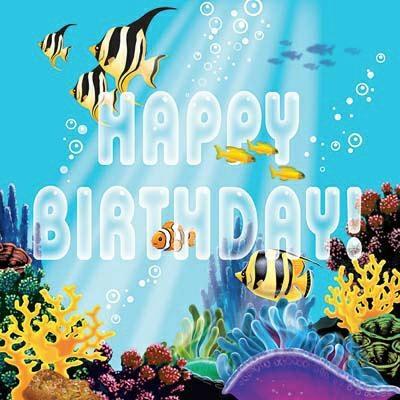 TOVAGLIOLI 33X33 3V BIRTHDAY OCEAN PARTY 16PZ