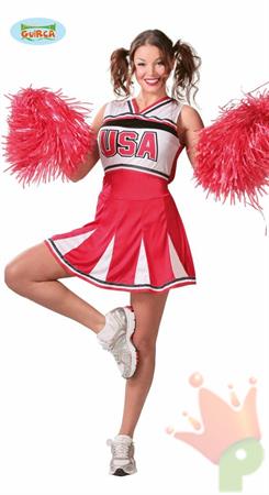 COSTUME CHEERLEADER ADULTA TAGLIA  L 42 44