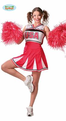 COSTUME CHEERLEADER ADULTA TAGLIA  L 42 44