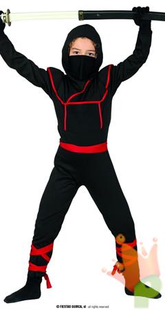 COSTUME NINJA SHINOBY TG. 5-6 ANNI