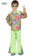 COSTUME HIPPY BOY TAGLIA 3-4 ANNI