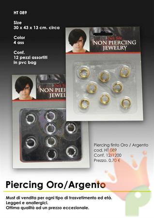 PIERCING FINTO ORO/ARGENTO