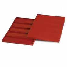 STAMPOO IN SILICONE RECTANGULAR BAR 295X73H 10MM TERRACOTTA